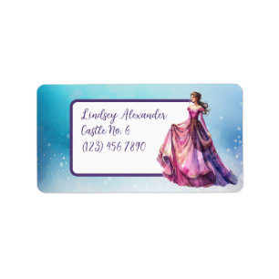 Etiqueta Escola Princesa Personalizada