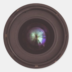 Etiqueta escondida da câmera