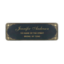Escrito caligráfico elegante dourado vintage azul