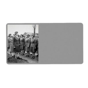 Etiqueta Escritório Africano Americano Inspeciona Tropas