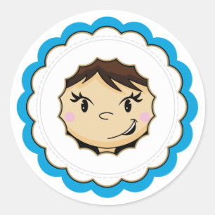 Etiqueta Eskimo bonito da cara