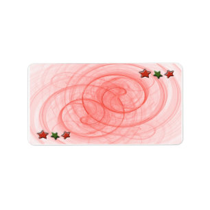 Etiqueta Espirais & estrelas do Natal