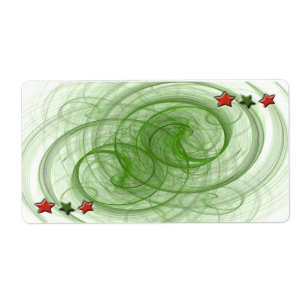 Etiqueta Espirais & estrelas do Natal