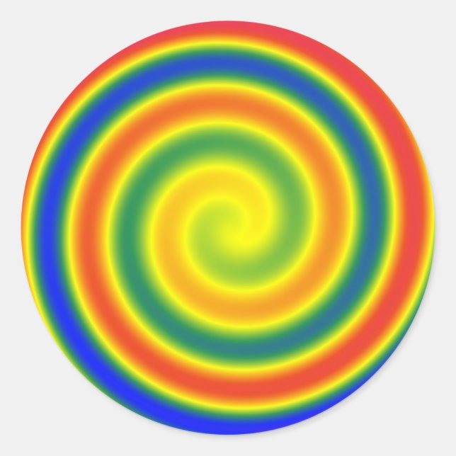 Etiqueta espiral arco-íris      (x20) (Frente)