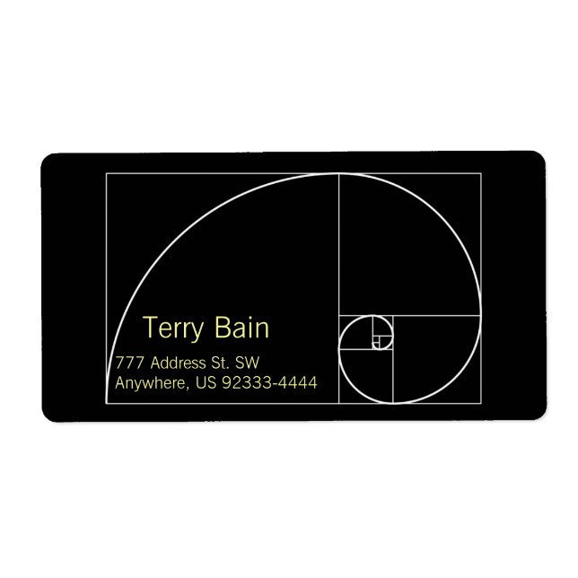 Etiqueta Espiral do Ouro Branco (Frente)