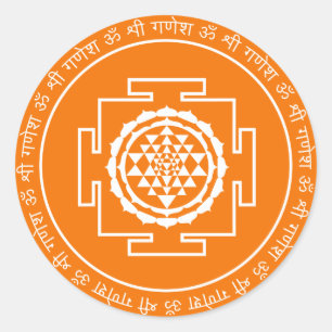 Etiqueta espiritual de Shree Yantra