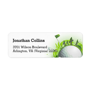 Etiqueta Esporte personalizado do golfe