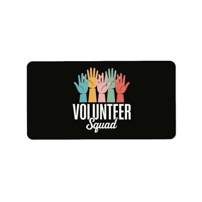 Etiqueta Esquadrão de Voluntários (Frente)
