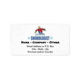 Etiqueta Esqui de neve personalizado