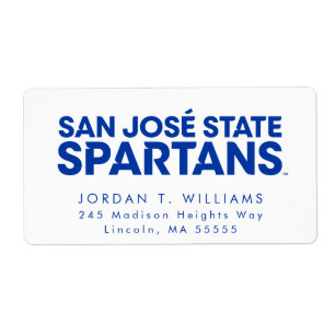 Etiqueta Estado Spartans Wordmark de San Jose