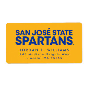Etiqueta Estado Spartans Wordmark de San Jose