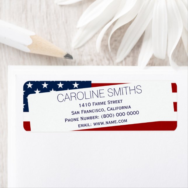 Etiqueta Estados Unidos da América (Insitu)