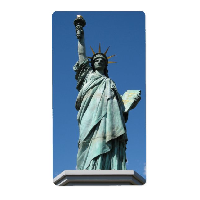 Etiqueta Estátua da Liberdade, Odaiba, Tóquio, Japão (Frente)