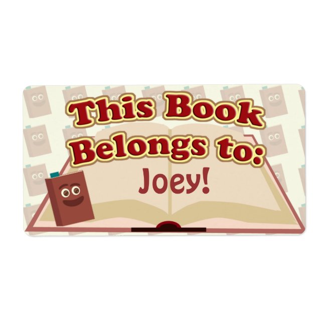 Etiqueta Este Livro Pertence A: (Frente)