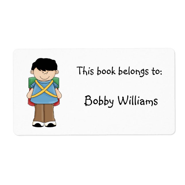 Etiqueta Este livro pertence a:-Boy (Frente)