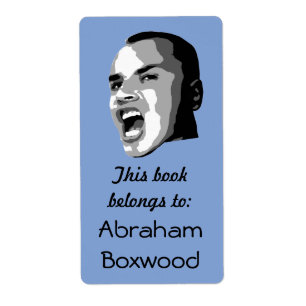 Etiqueta Este livro pertence a Shouting retro conhecido