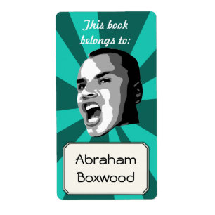 Etiqueta Este livro pertence a Shouting retro conhecido