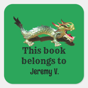 Etiqueta - Este Livro Pertence ao Dragão