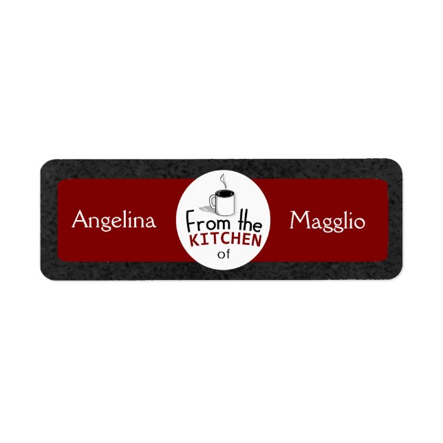 Etiqueta Este Retro Dish Vem De Você! Personalizado (Frente)