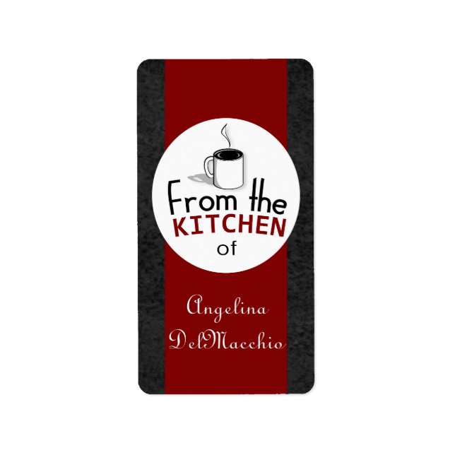 Etiqueta Este Retro Dish Vem De Você! Personalizado (Frente)