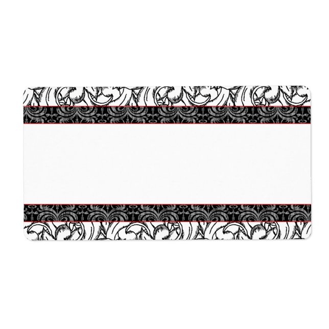 Etiqueta Estilo Antiquado do Gravador de Renascença Elegant (Frente)