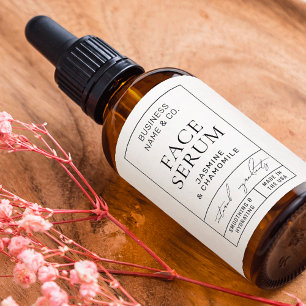 Etiqueta Estilo Apothect Rótulo de Frasco Cosmético Moderno