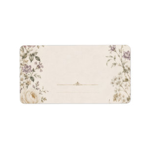 Etiqueta Estilo de papelaria de casamento de jardim vintage