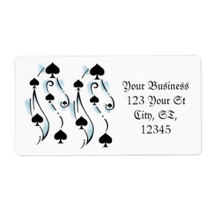 Etiqueta Estilo de Tatuagem de Espadas Pretas Thunder_Cove