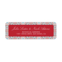 Estilo Geométrico Brilho Cobre Metálico Casamento