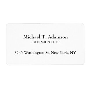 Etiqueta Estilo Retro Simples Simples Branco Simples