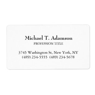 Etiqueta Estilo Retro Simples Simples Branco Simples