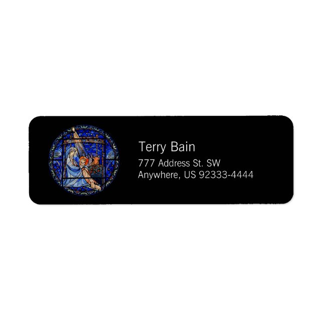 Etiqueta Estilos De Vidro Obtidos Natividade (Frente)