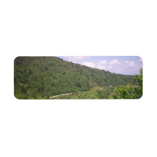 Etiqueta Estrada arrebatadora do Parkway azul de Ridge