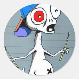 Etiqueta estrangeira do baterista