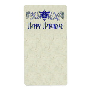 Etiqueta Estrela da paz de Hanukkah