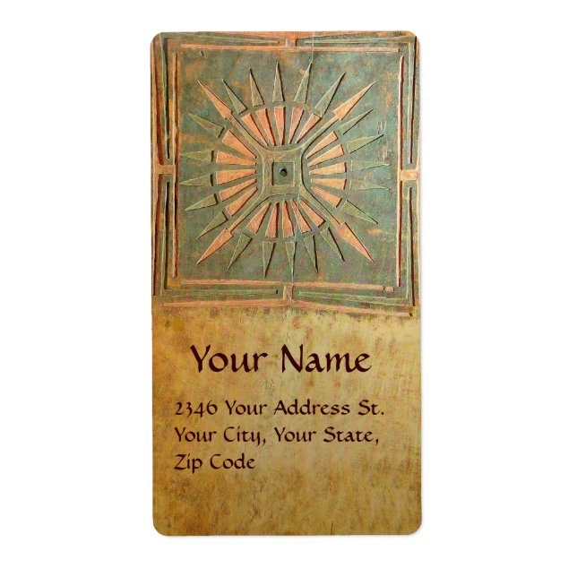 Etiqueta ESTRELA DE MANHÃ,verde,amarelo-marrom (Frente)