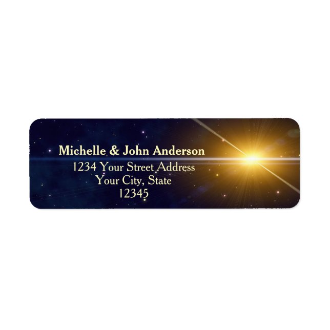 Etiqueta Estrela de Natal (Frente)