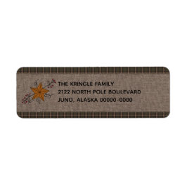 Etiqueta Estrela Primitiva Russa com Rótulo Pip Berries