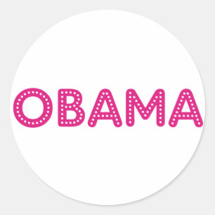 Etiqueta estrelado das luzes de Obama!