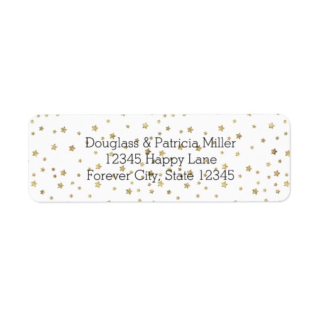 Etiqueta Estrelas Douradas (Frente)