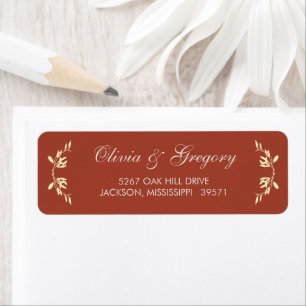 Etiqueta Eterno Floral Rustic Wedding