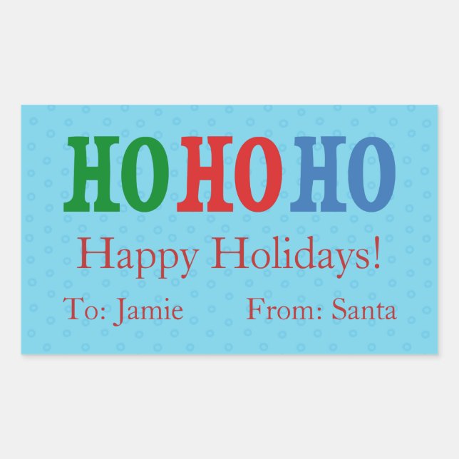 Etiqueta / Etiqueta de Presente Natal Personalizad (Frente)