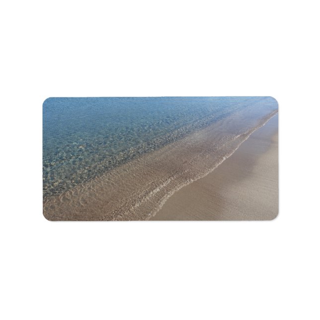 Etiqueta étiquettes autocollantes Mer cristalline (Frente)