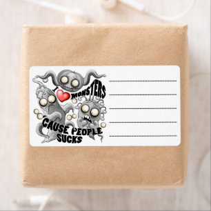 Etiqueta Eu adoro monstros porque Pessoas são péssimas