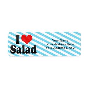 Etiqueta Eu amo a salada