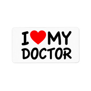 Etiqueta Eu Amo Meu Doutor