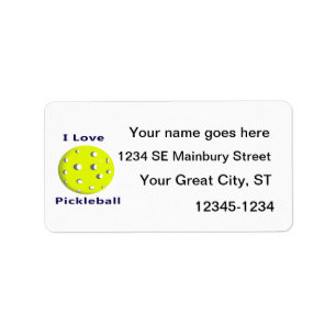 Etiqueta Eu amo o pickleball w ball.png amarelo