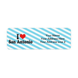 Etiqueta Eu Amo San Antonio