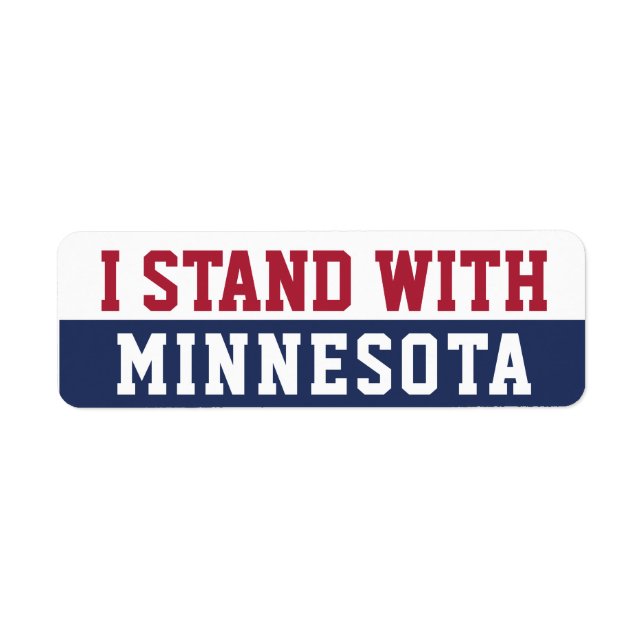 Etiqueta Eu Apoio Minnesota  (Frente)