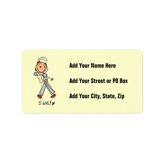 Etiqueta Eu Caminho (Frente)